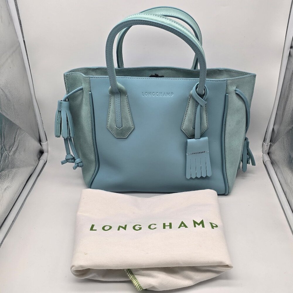 Longchamp Penelope Fantasie Tote L1294861 Aqua